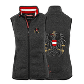 Österreich Adler Strickfleece Gilet Damen
