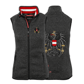Österreich Adler Strickfleece Gilet Damen