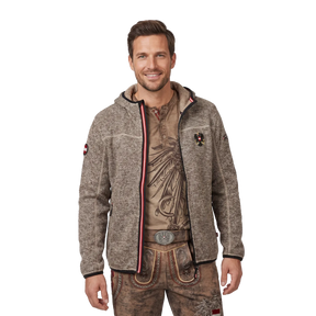 Österreich Kultjacke mit Kapuze - Strickoptik