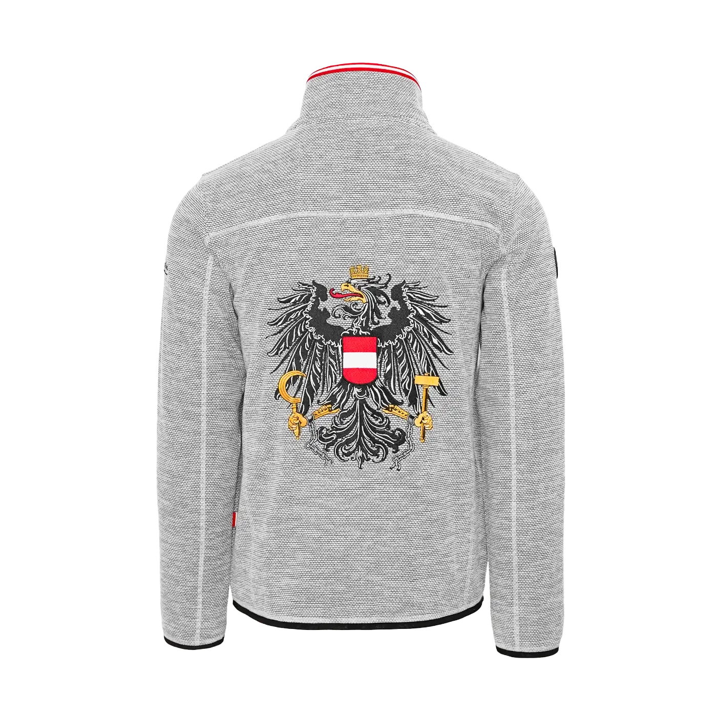 Österreich Adler Kultjacke ohne Kapuze - Dobby Fleece