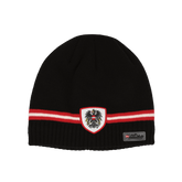 Österreich Adler Strickmütze aus Merinowolle #Farbe_Schwarz