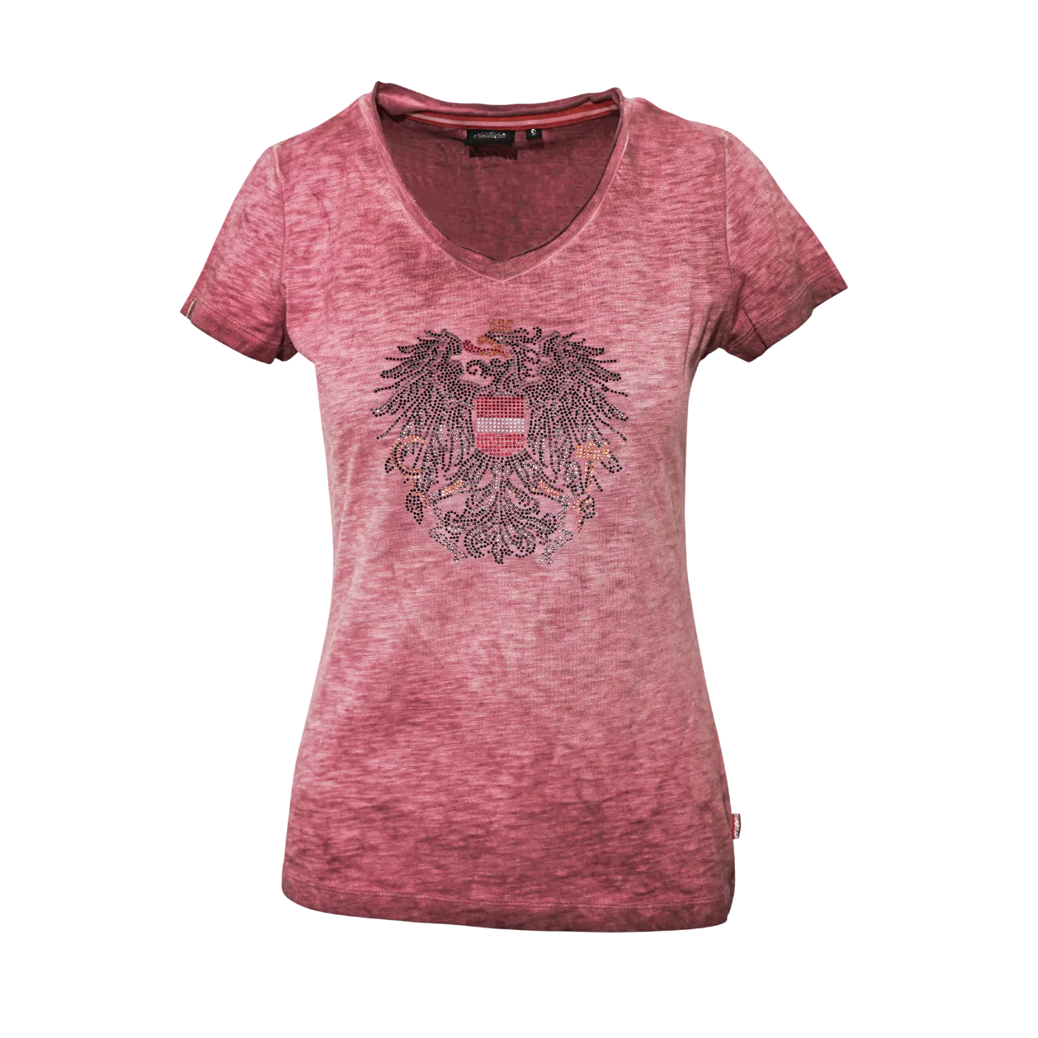 Österreich Adler Glitzer T-Shirt - Rosa