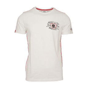 Österreich Adler T-Shirt Flammgarn weiß