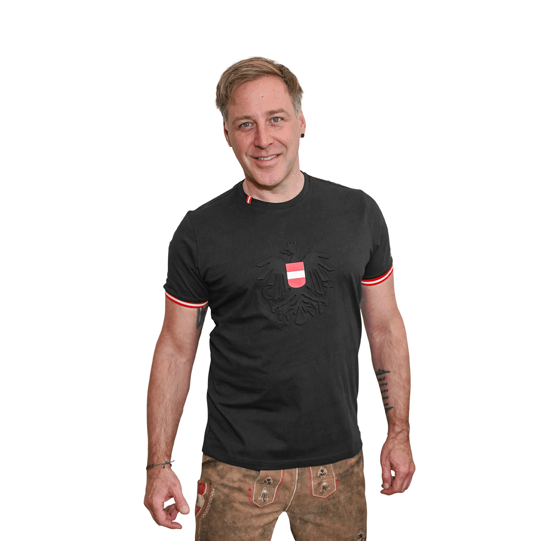 Österreich Adler T-Shirt schwarz Hoamatkult