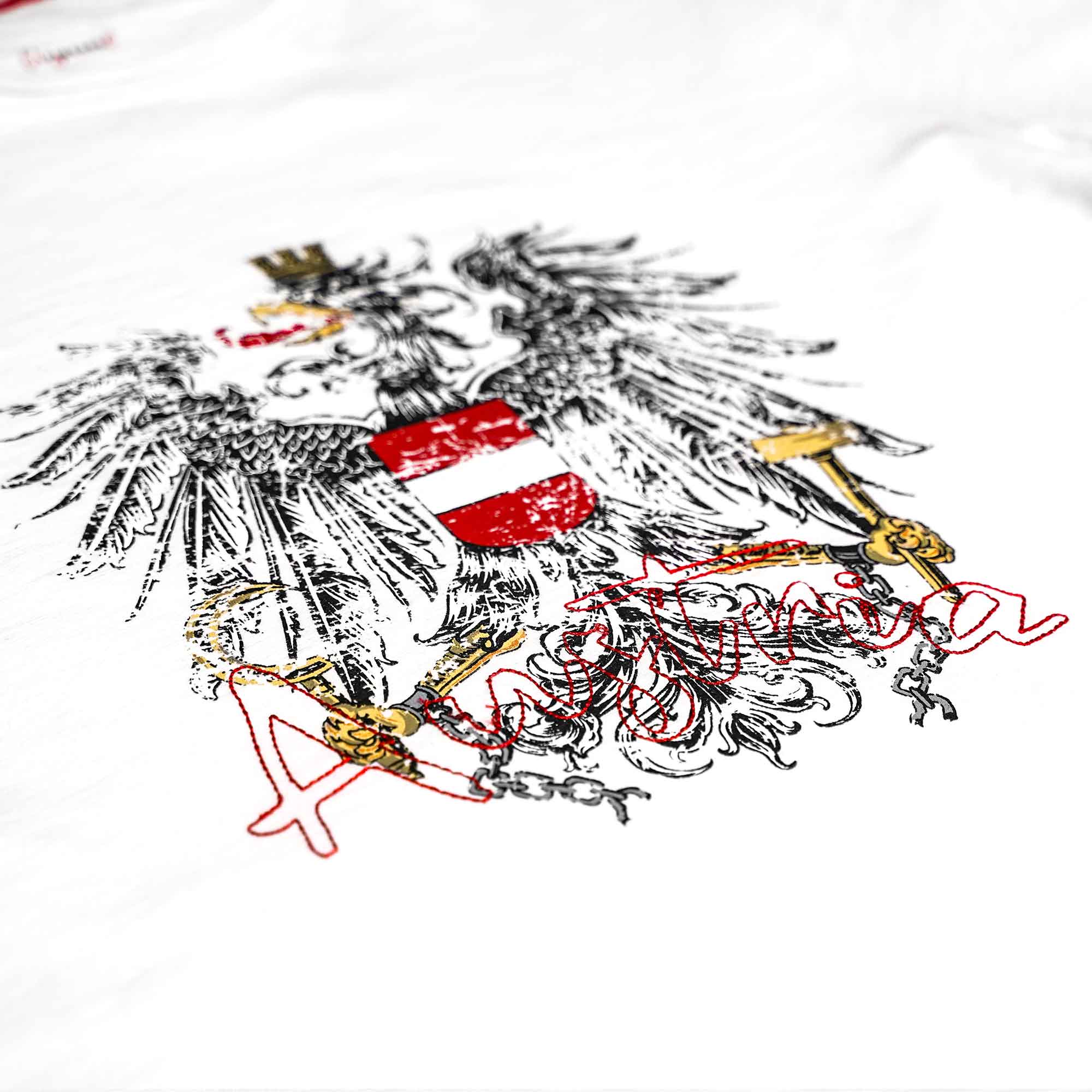 Österreich Adler Vintage #Farbe_Weiß