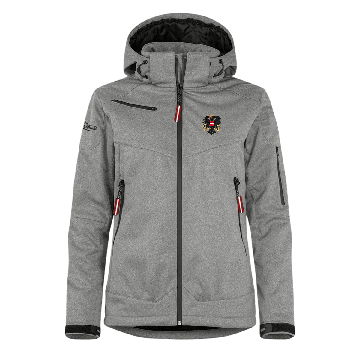 Österreich Adler Winterjacke Damen hellgrau