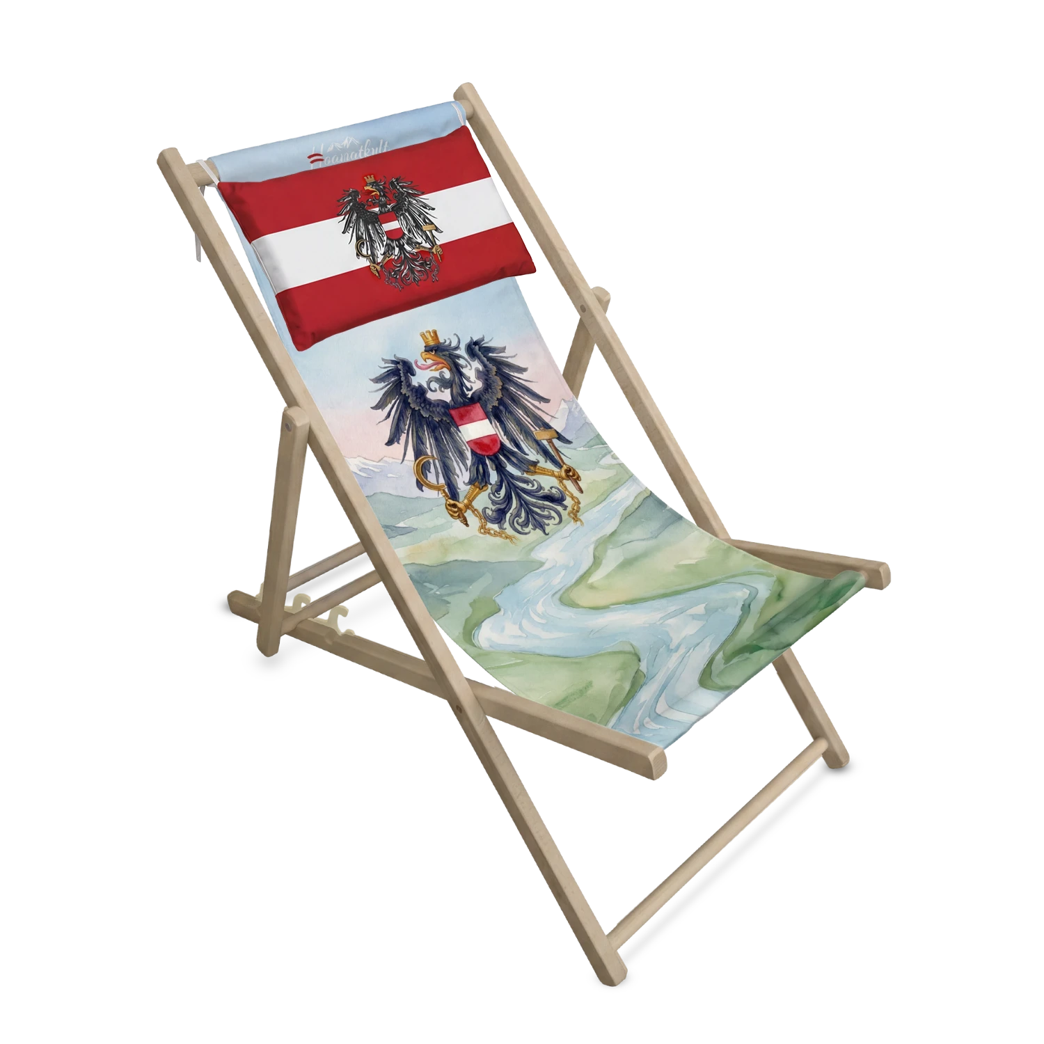 Österreich Adler Liegestuhl - Watercolor
