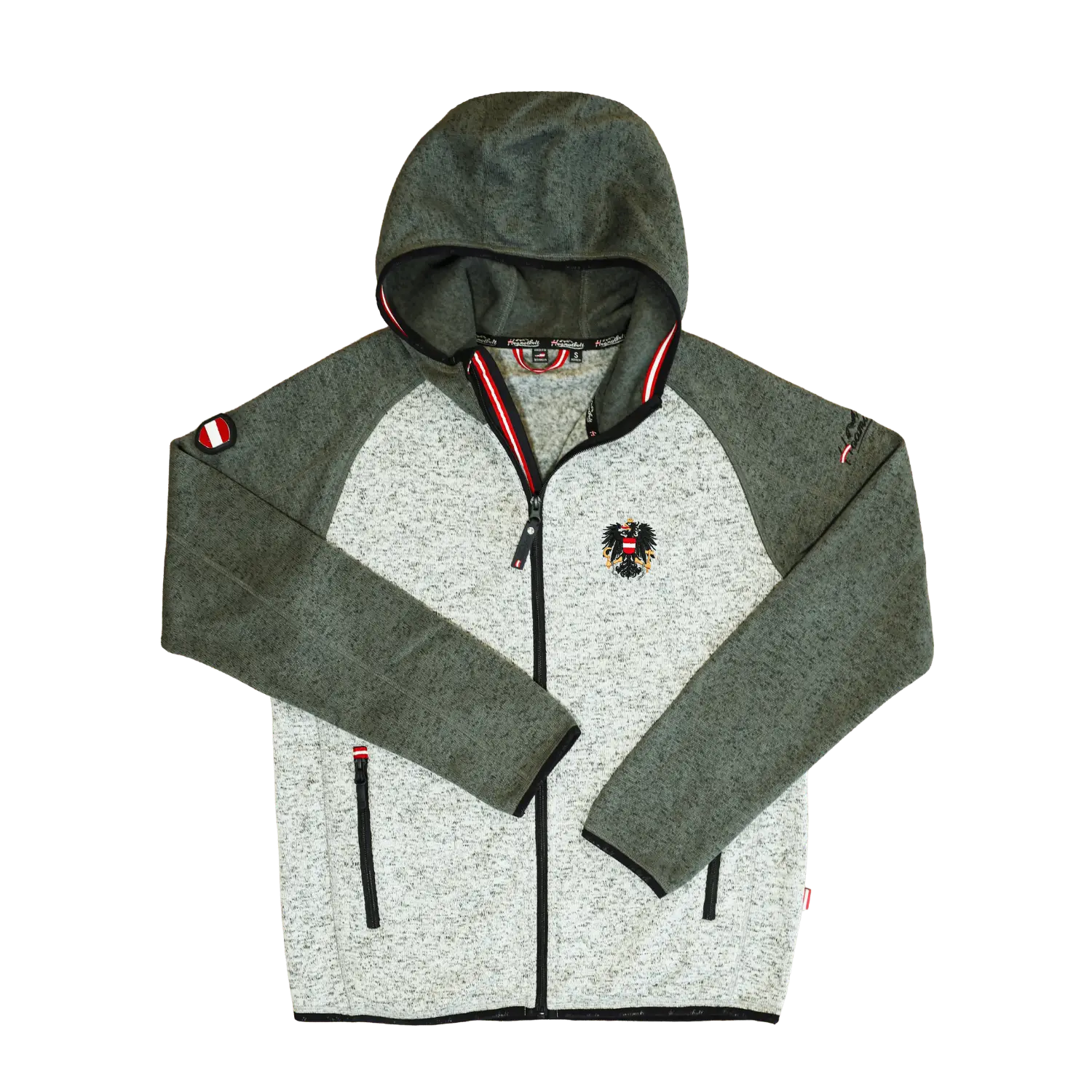 Österreich Kultjacke mit Kapuze - DUO Grün