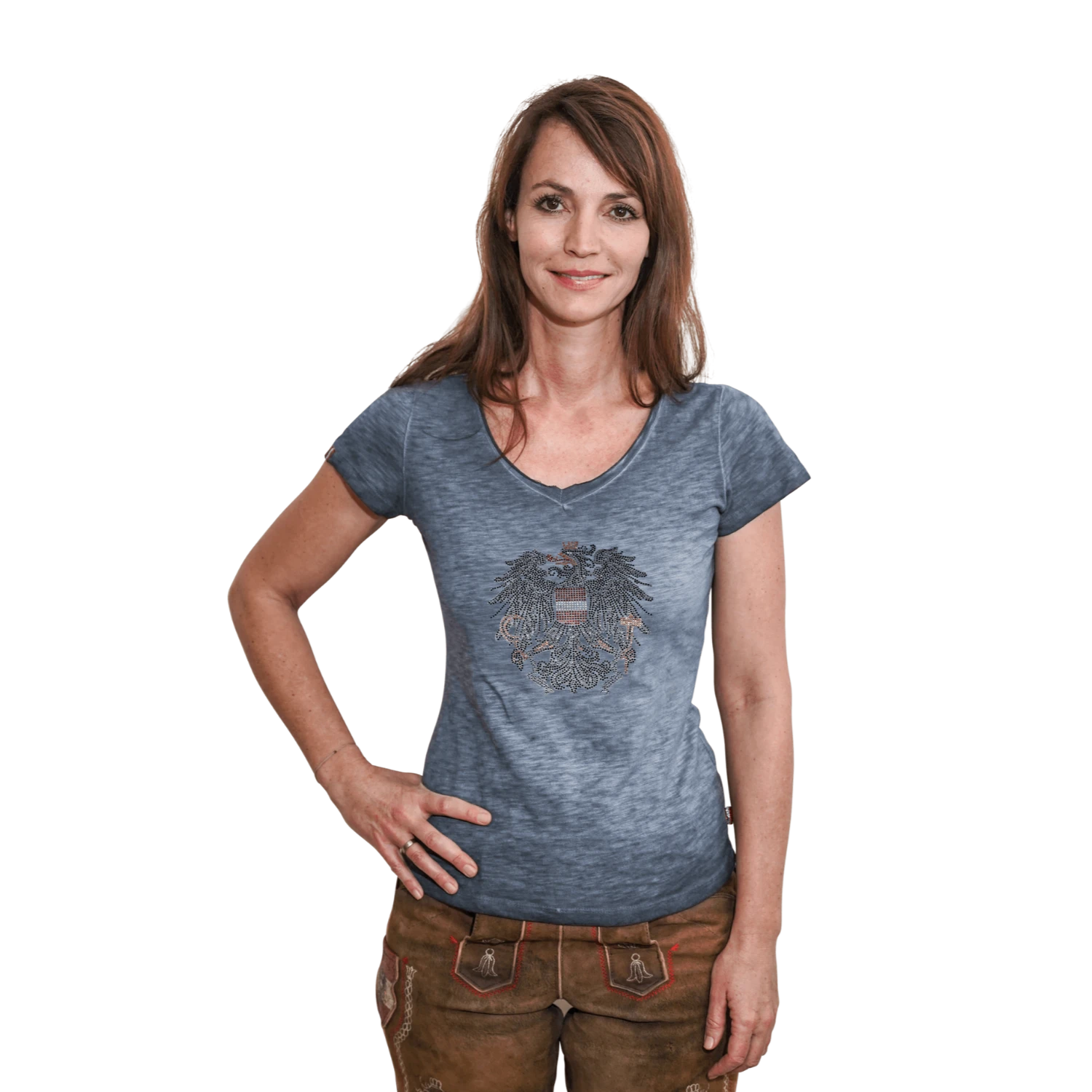 Österreich Adler Glitzer T-Shirt