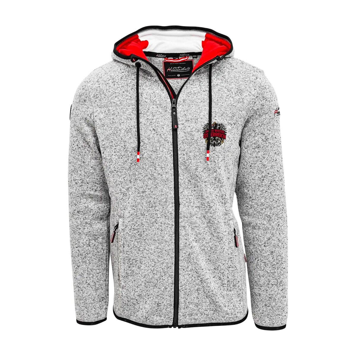 Österreich Hoodie Herren hellgrau