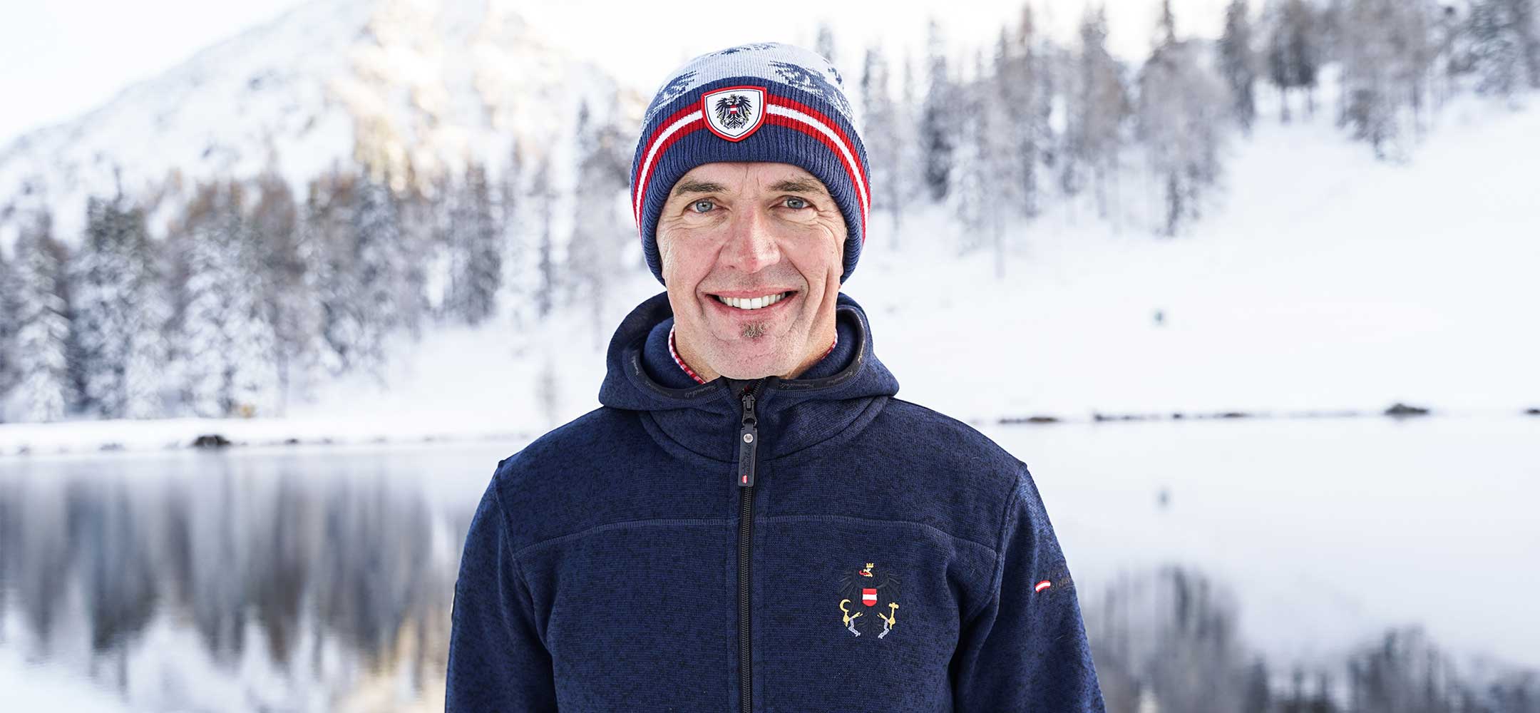 Österreich Jacke Navy Blau 