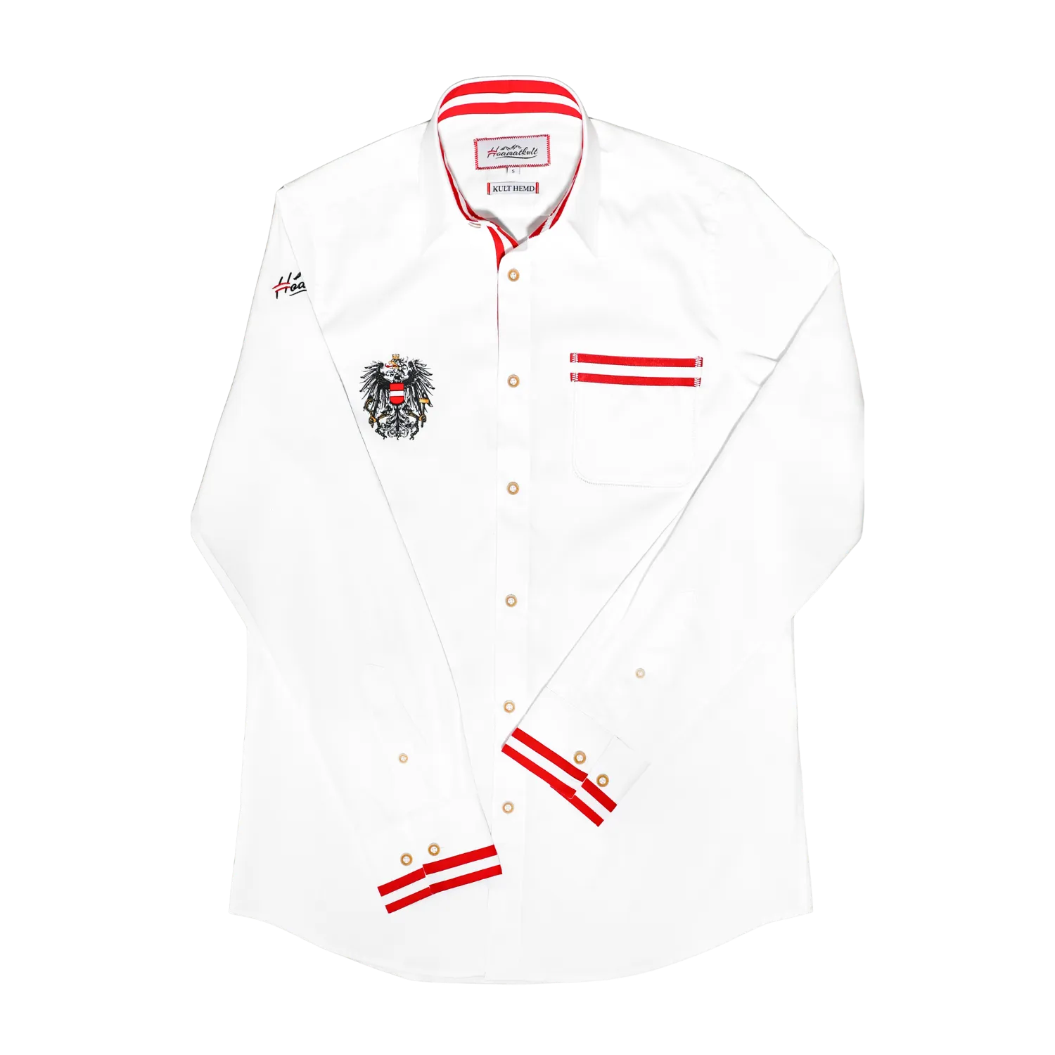 Kult Österreich Hemd - Weiss