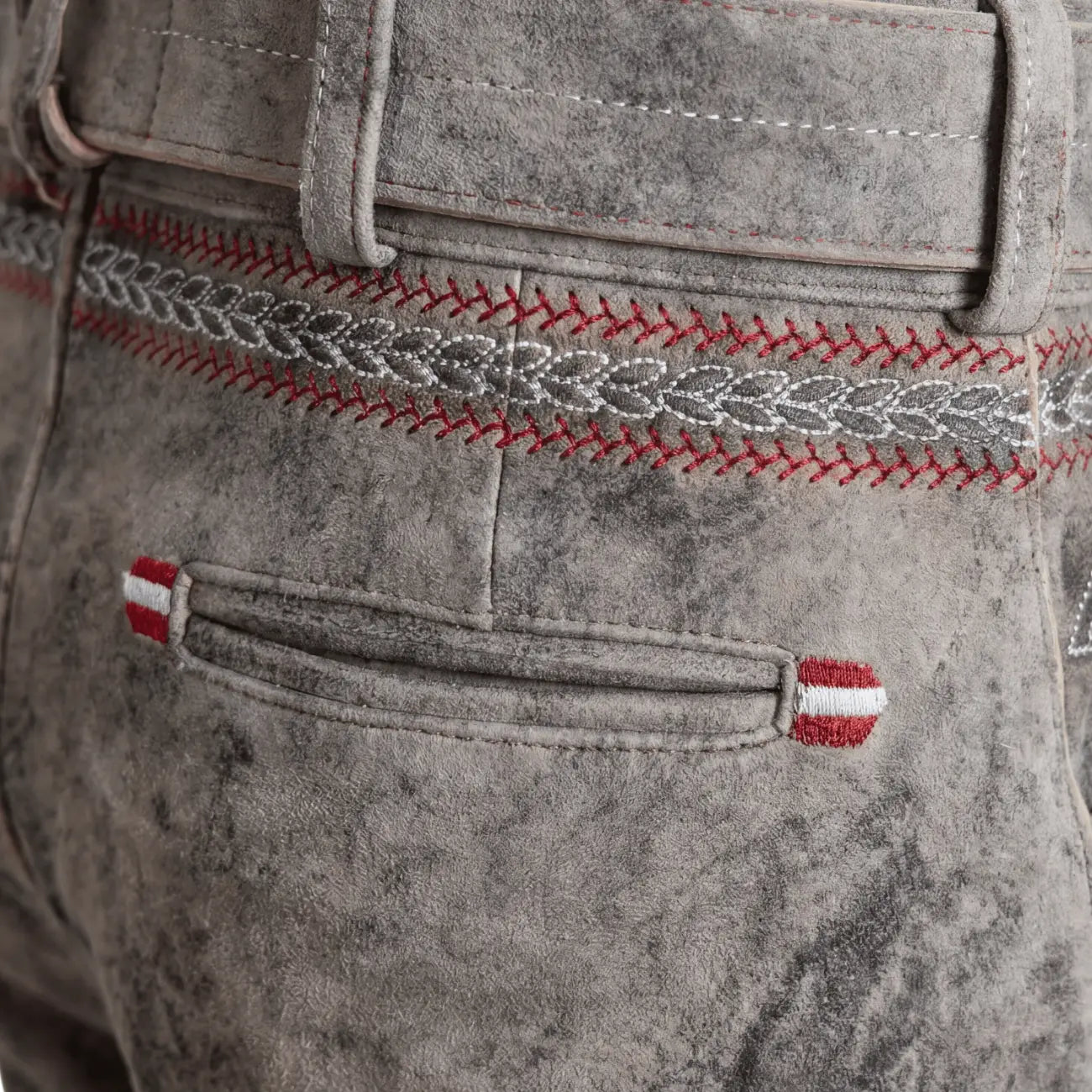 Österreich Lederhose grau #Farbe_Vintage-Grau