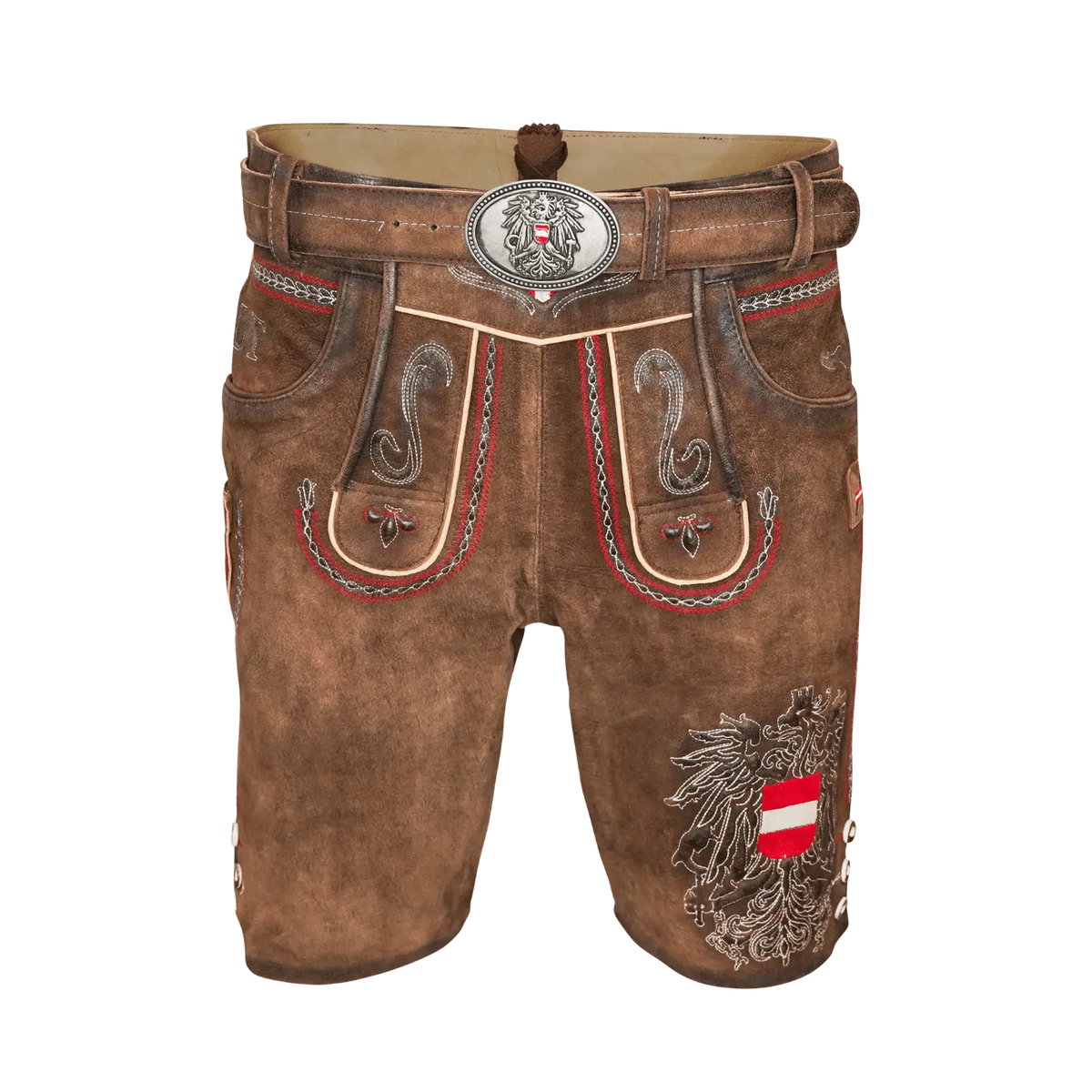 Österreich Lederhose Herren Klassik Braun #Farbe_Klassik-Braun