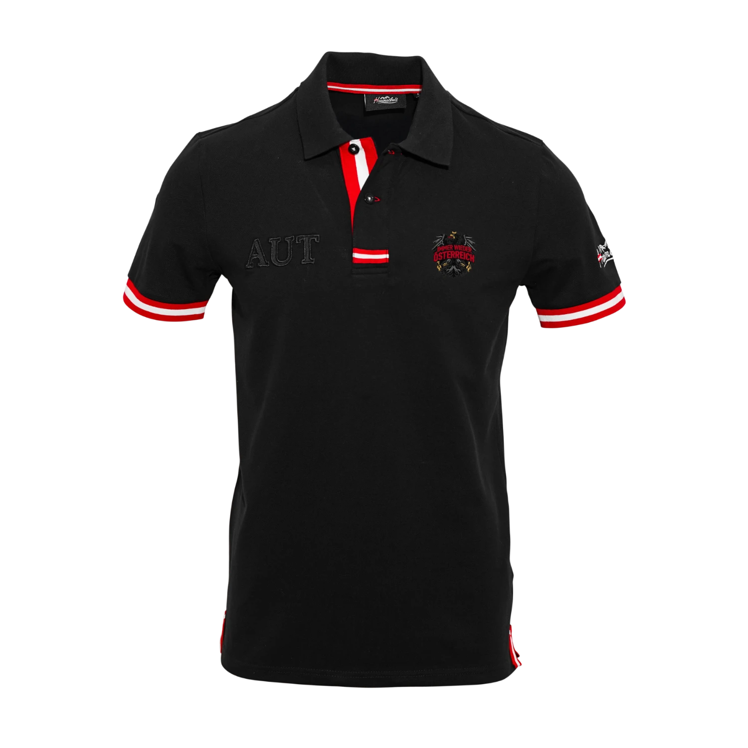 Immer wieder Österreich Poloshirt - Schwarz