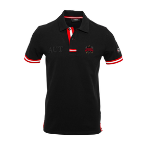 Immer wieder Österreich Poloshirt - Schwarz