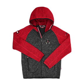 Österreich Kultjacke mit Kapuze - DUO Schwarz/Rot