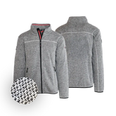 Österreich Strickoptik Jacke für Herren hellgrau #Farbe_Grau-Strick