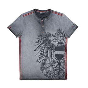 Österreich Adler Vintage Trachten T-Shirt - Dunkelgrau