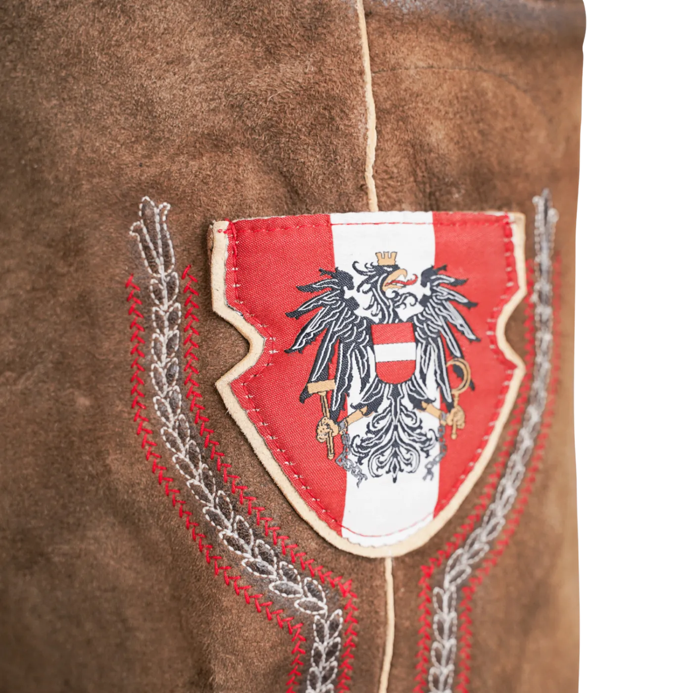 Kult Lederhose Österreich Adler - Klassik Braun