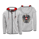 Österreich Wappen Strickfleece Kapuzenjacke