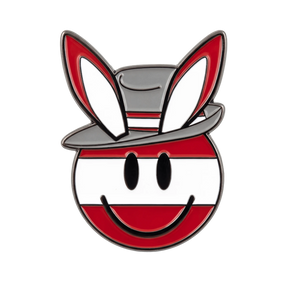 Osterhase Kult Smiley Anstecknadel