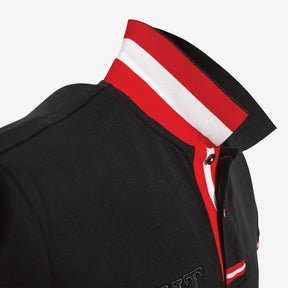 Polo mit rot weiss roten Kragen