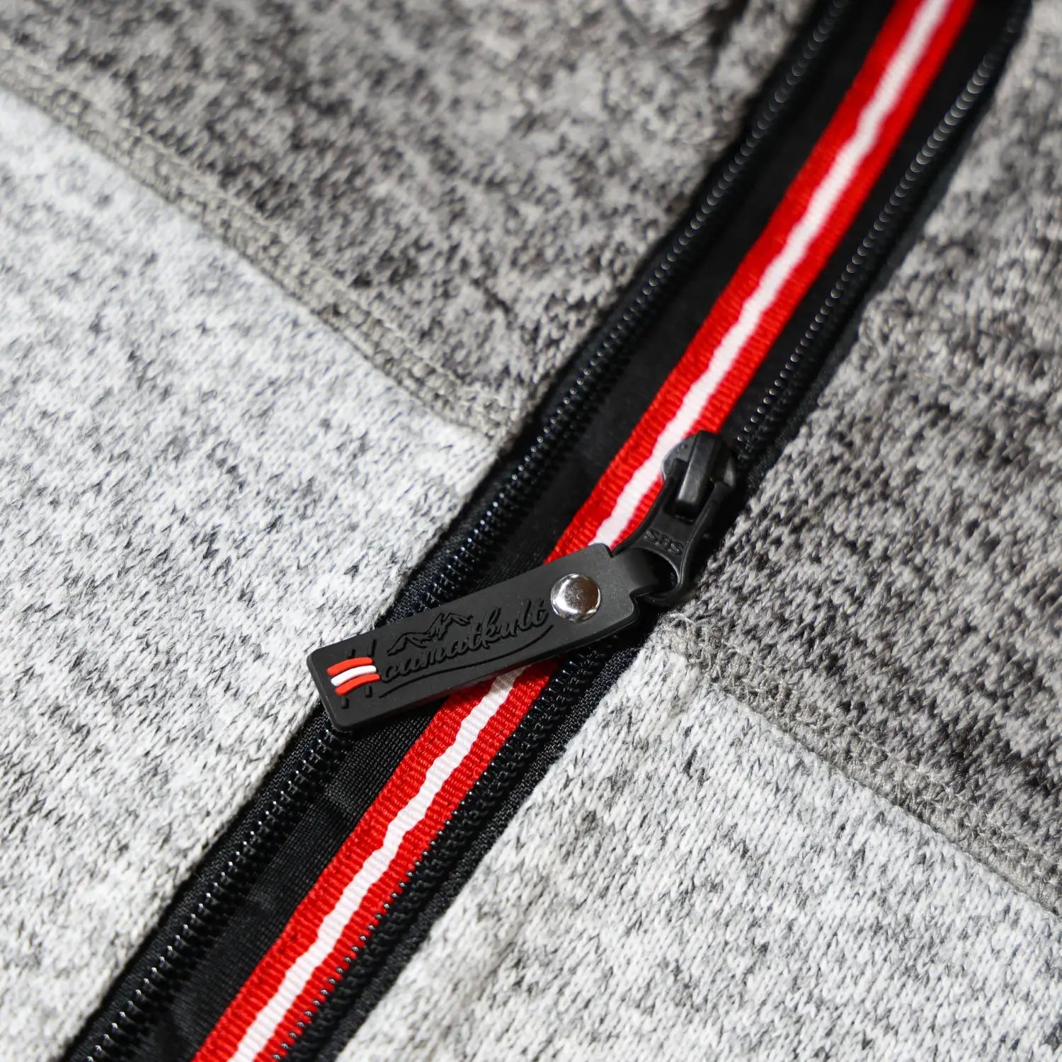 Reißverschluss Österreich Kultjacke #Farbe_Hellgrau/Dunkelgrau