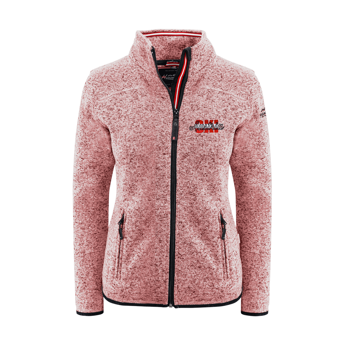 Kultjacke ohne Kapuze - Austria Ski rot