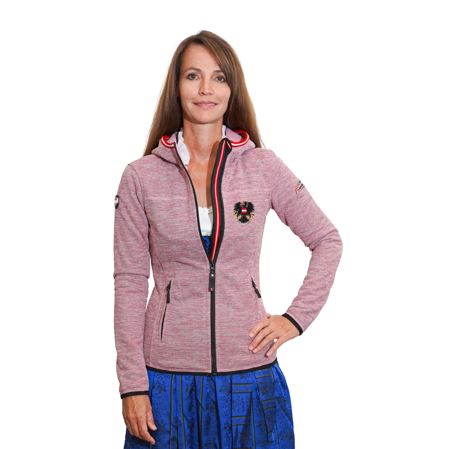 Österreich Kultjacke mit Kapuze - Dobby Fleece