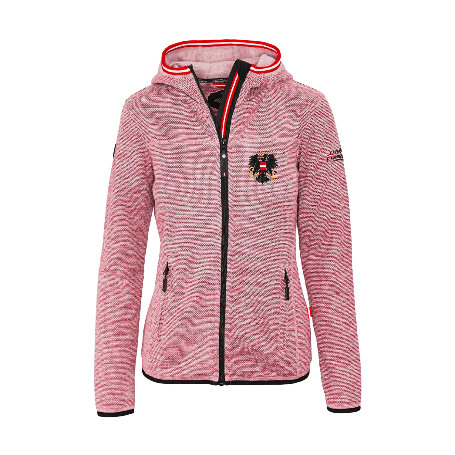Österreich Kultjacke mit Kapuze - Dobby Fleece