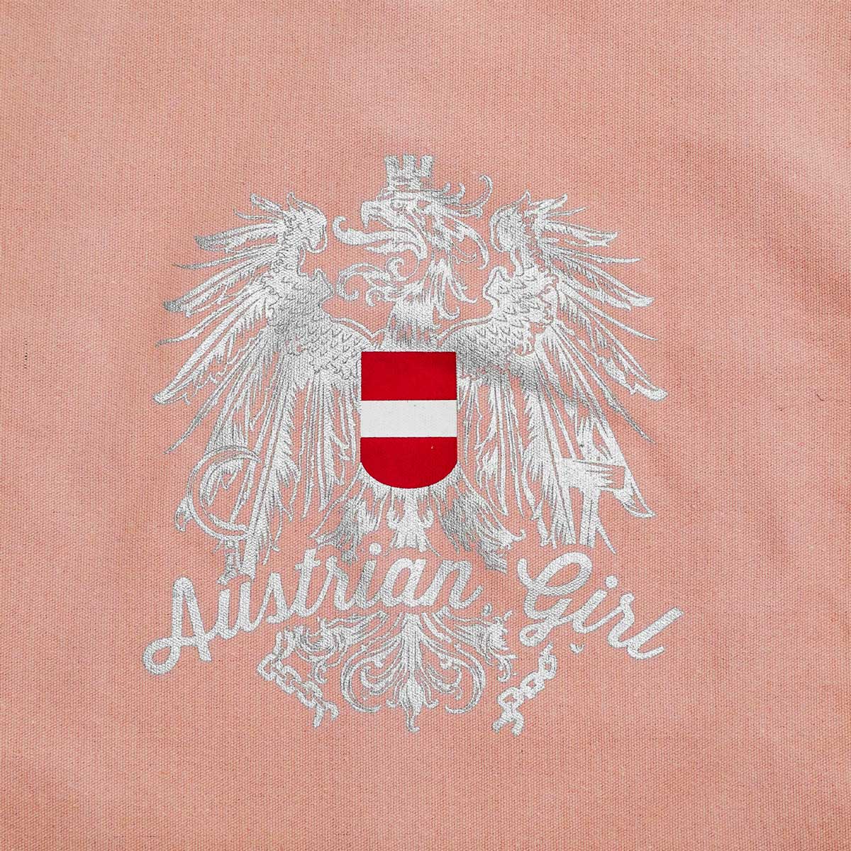 Rosa Stofftasche Adler