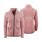 Rosa Strickfleece Jacke