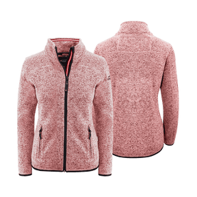 Rosa Strickfleece Jacke
