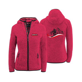 Kultjacke mit Kapuze - Austria Ski rot
