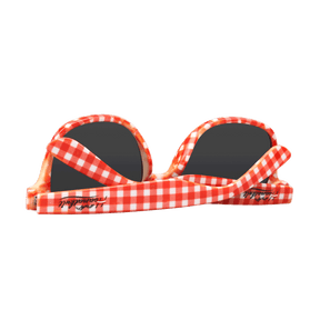 Rote Trachtenbrille Karo Hoamatkult