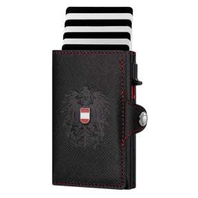 Adler Smart Wallet Trifold mit Karten-Pop-Up Funktion aus Echtleder