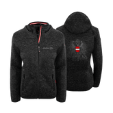 schwarze Damen Fleece Weste Austrian Girl Stick