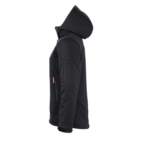 Schwarze Damen Skijacke seitlich