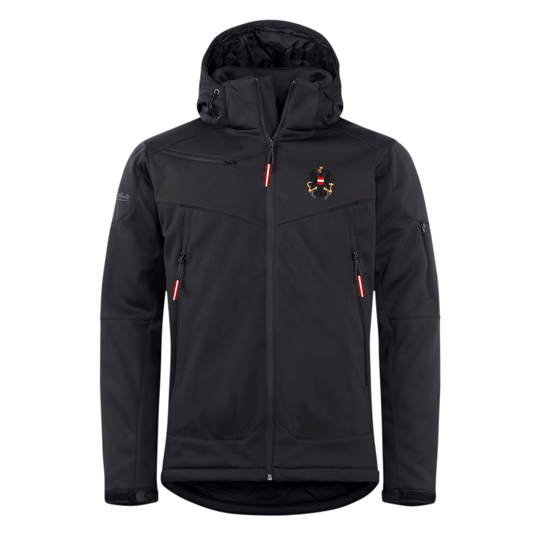 Schwarze Herren Ski Jacke Österreich Adler