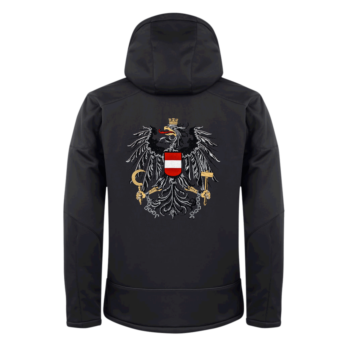 schwarze Herren Winterjacke schwarz Austria