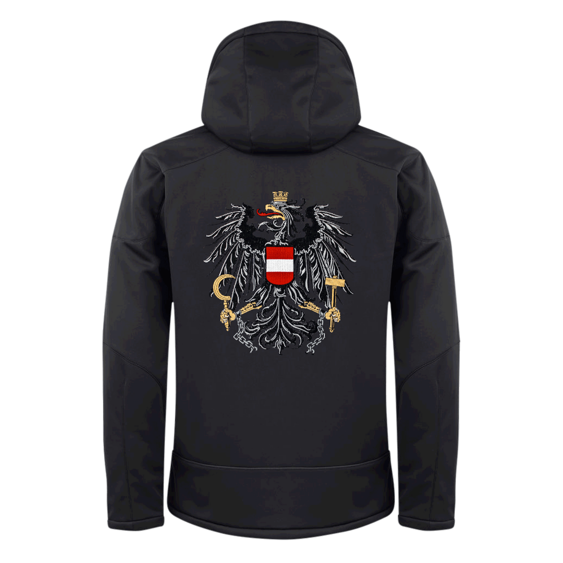 schwarze Herren Winterjacke schwarz Austria