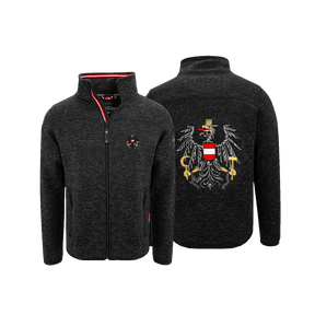 Österreich Adler Kultjacke ohne Kapuze - Black Edition