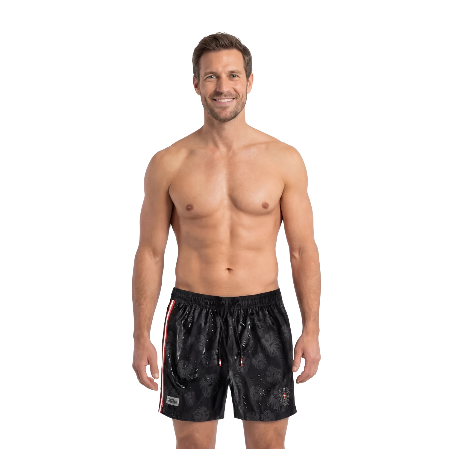 Kombo Deal - Badehose, T-Shirt und Badetuch - Schwarz