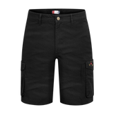 Schwarze Österreich Herren Cargo Shorts #Farbe_Schwarz