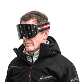 Schwarze Skibrille Österreich Hoamatkult
