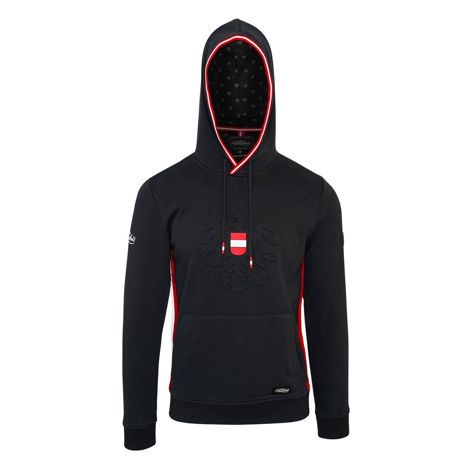 Schwarzer Österreich Hoodie für Herren