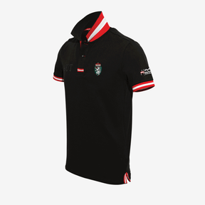 Schwarzes Herren Polo Shirt Steiermark Stick