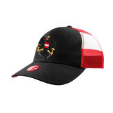 Schwarzes Trucker Cap Adler Stick #Farbe_Schwarz