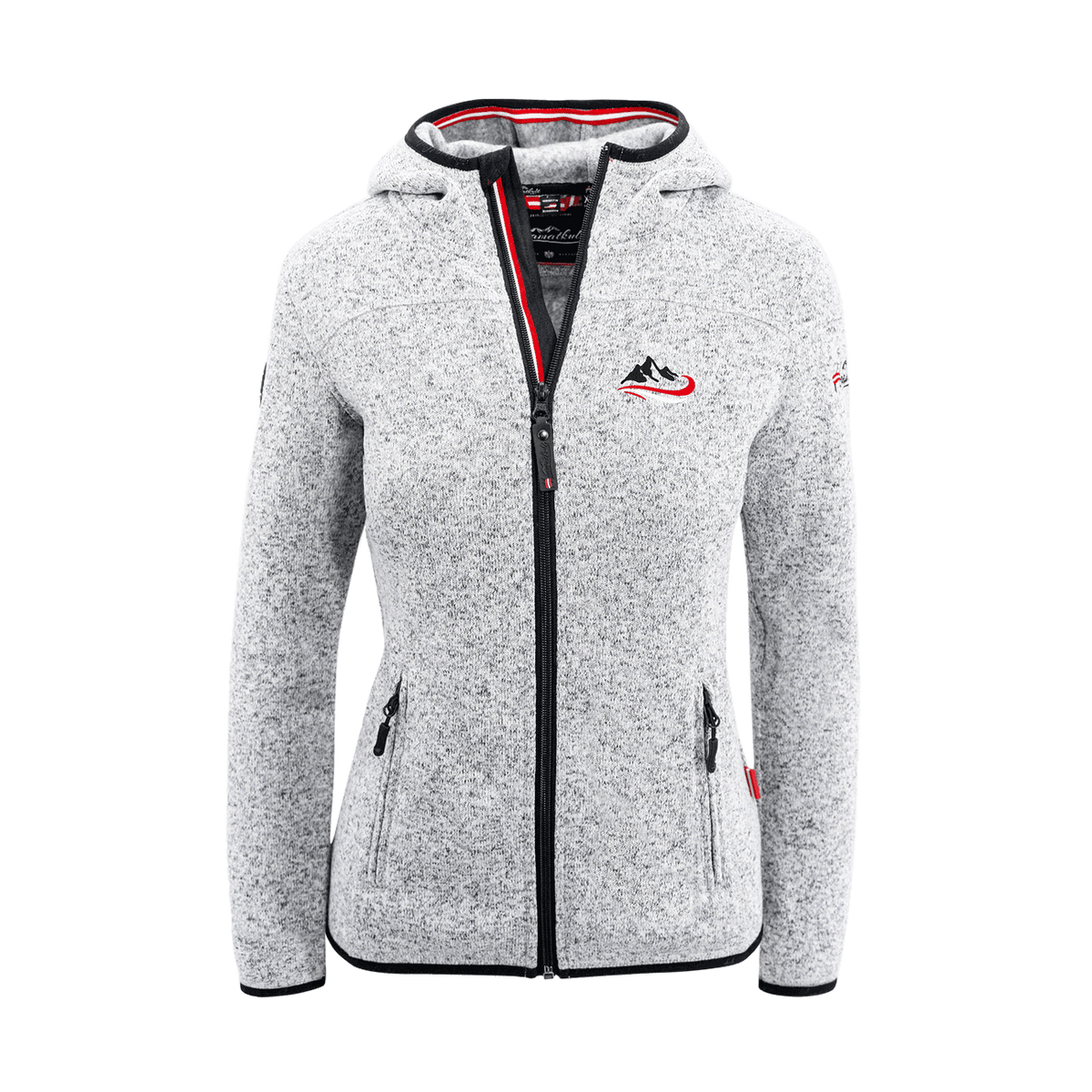 Ski Fleece Weste Damen hellgrau #Farbe_Hellgrau